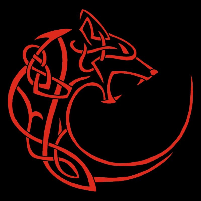 red lunar wolf