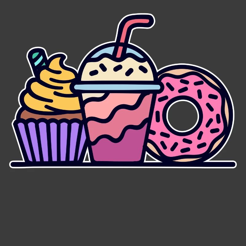 Cupcake Delicious Sweets Snack Baking Donut