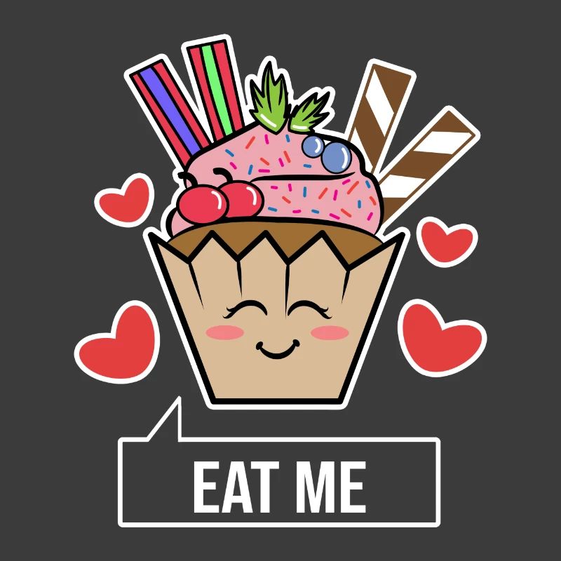 Sweets Sweet Tooth Statement Delicious Cupcake