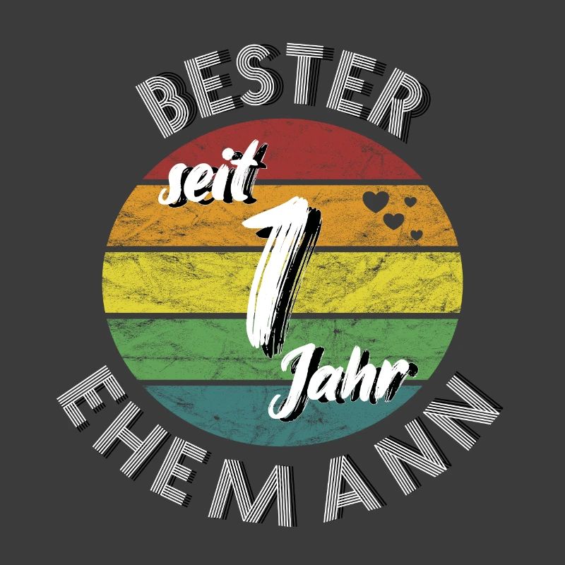 bester Ehemann seit 1 Jahr 1. Hochzeitstag retro