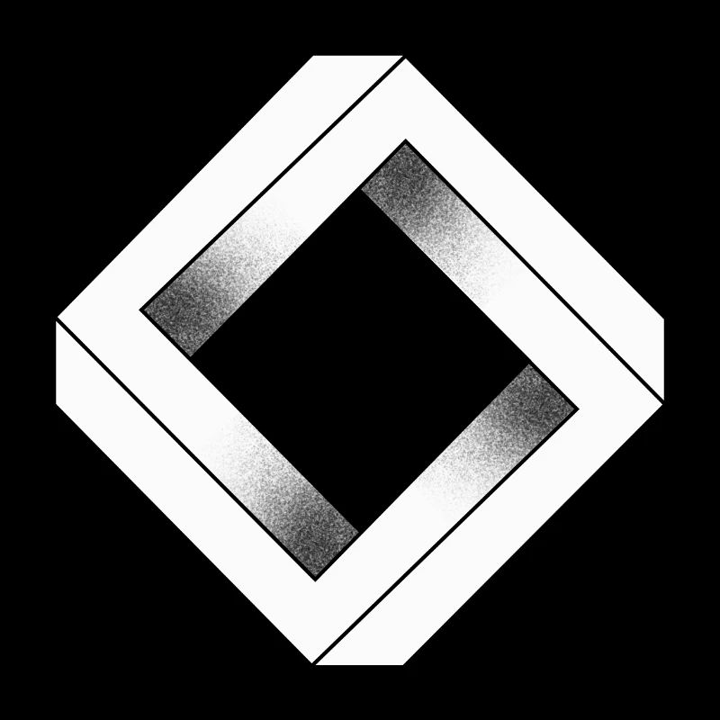 Weißer unmöglicher Diamant