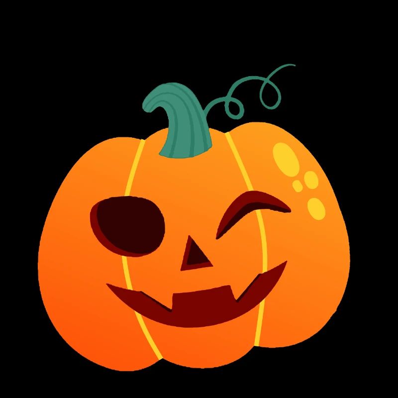 Pumpkin Winker Halloween Cartoon