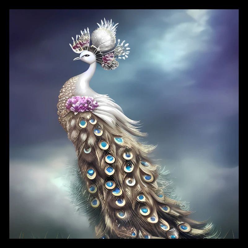 Wonderful elegant peacock