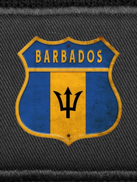 Barbados Wappen Flaggen Design