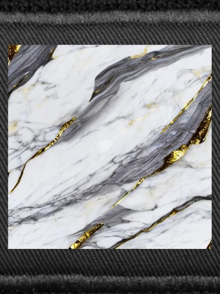 Marble White Gold Structure