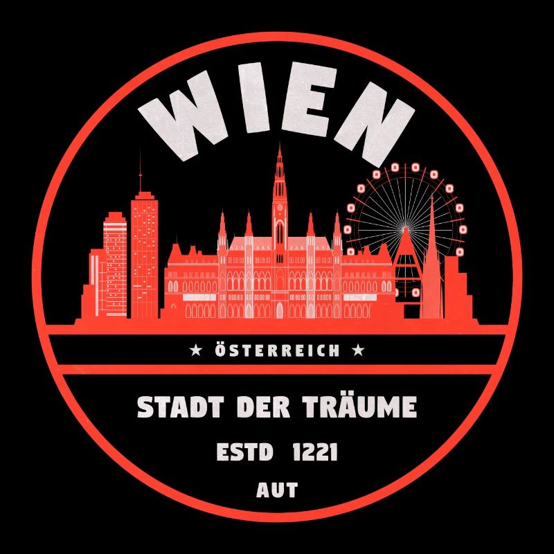 Wien Stadt der Träume Stempeldesign