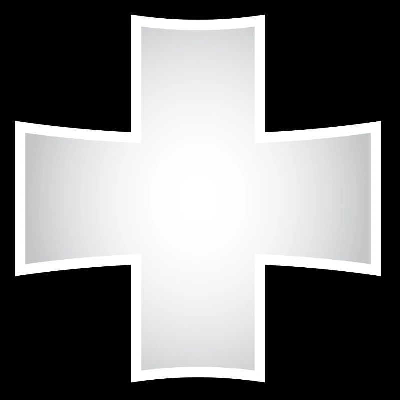 silver cross | Silver Cross with Shadow
