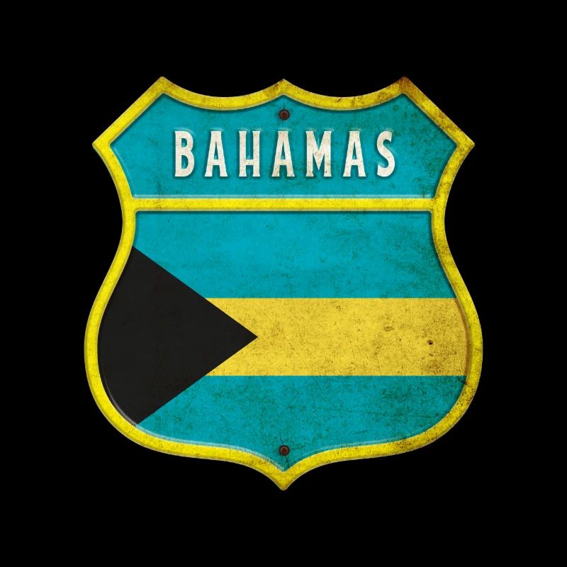 Bahamas Wappen Flaggen Design