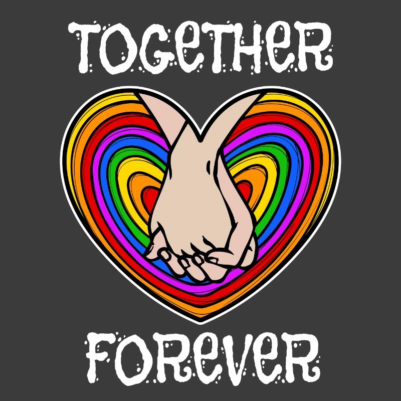 Bisexuel Rainbow Lgbt Déclaration Relation cardiaque