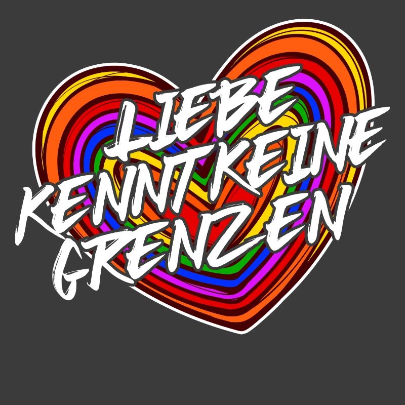 Lgbt Liebe Statement Beziehung Herz Regenbogen