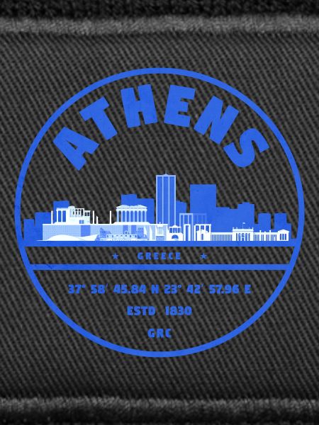 Athens Skyline Stamp