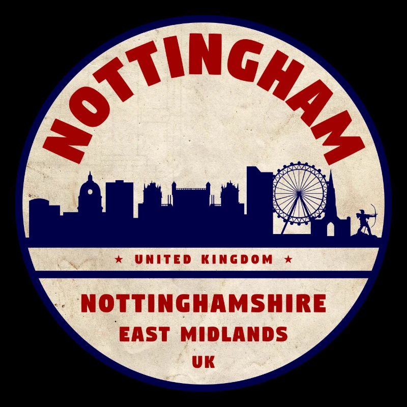 Médaillon de la Skyline de Nottingham