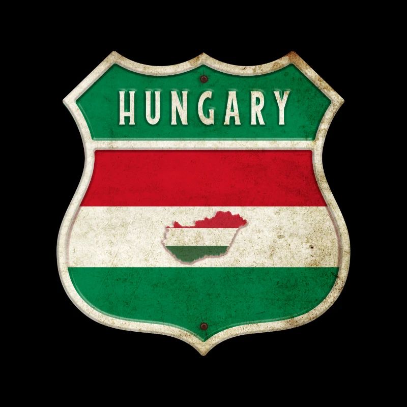 Ungarn Wappen Flaggen Design