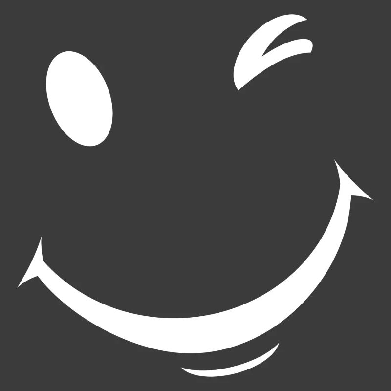 Expression de clin d’œil blanc