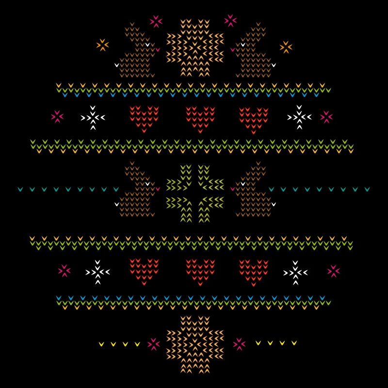 Easter motifs in knitting pattern style for Easter