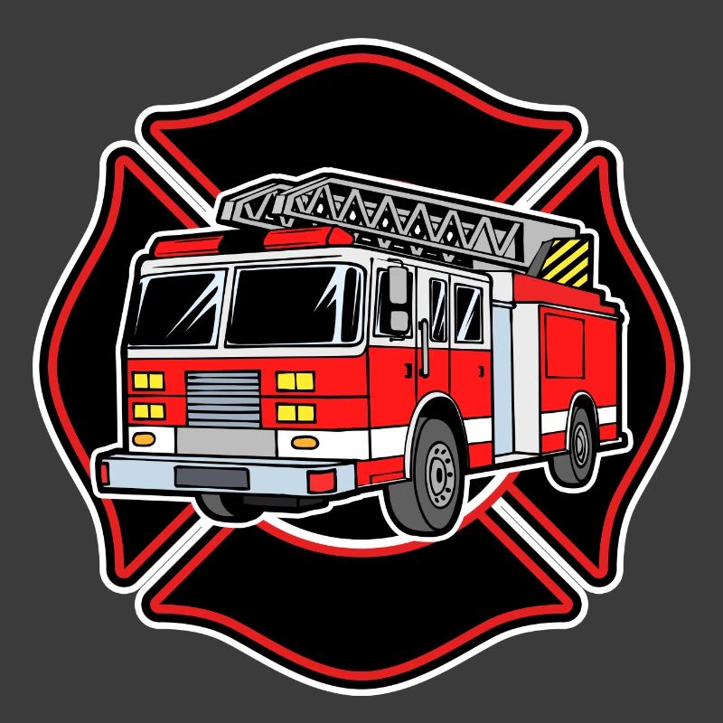 Rescuer fire engine fire brigade professional fire brigade
