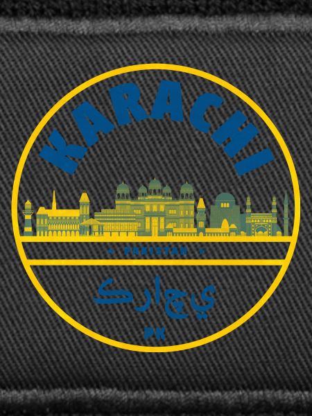 Karachi Skyline Emblem Pakistan