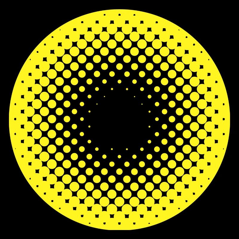 Sonnenkreis Halftone Muster