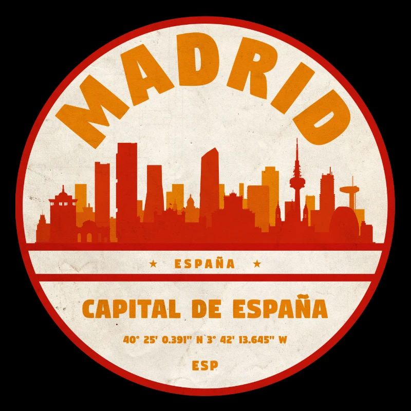 Cercle Vintage de la Skyline de Madrid