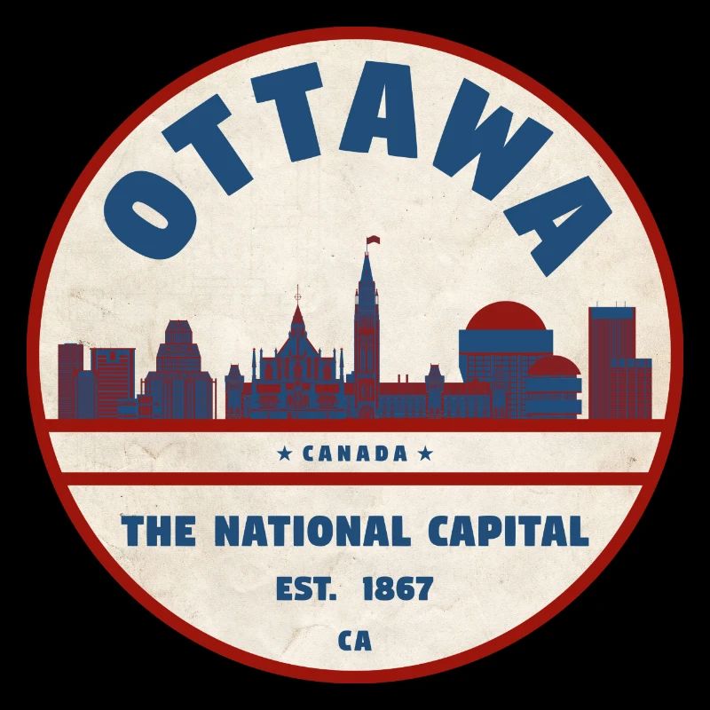 Ottawa Skyline Retro