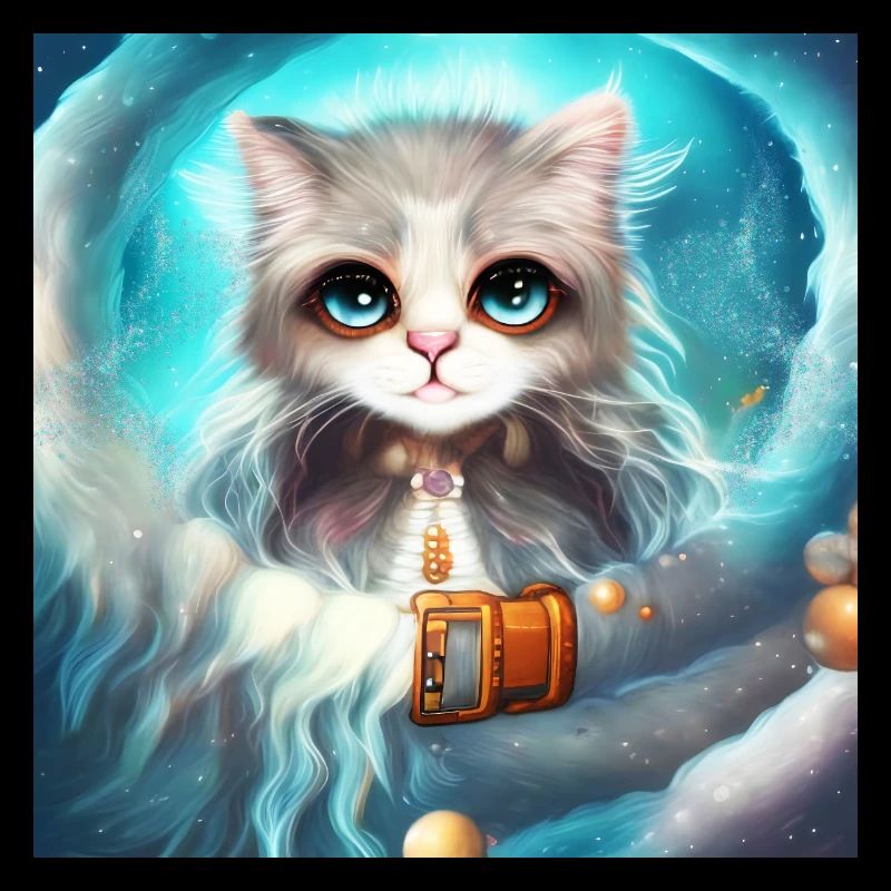 Cute fluffy little cat