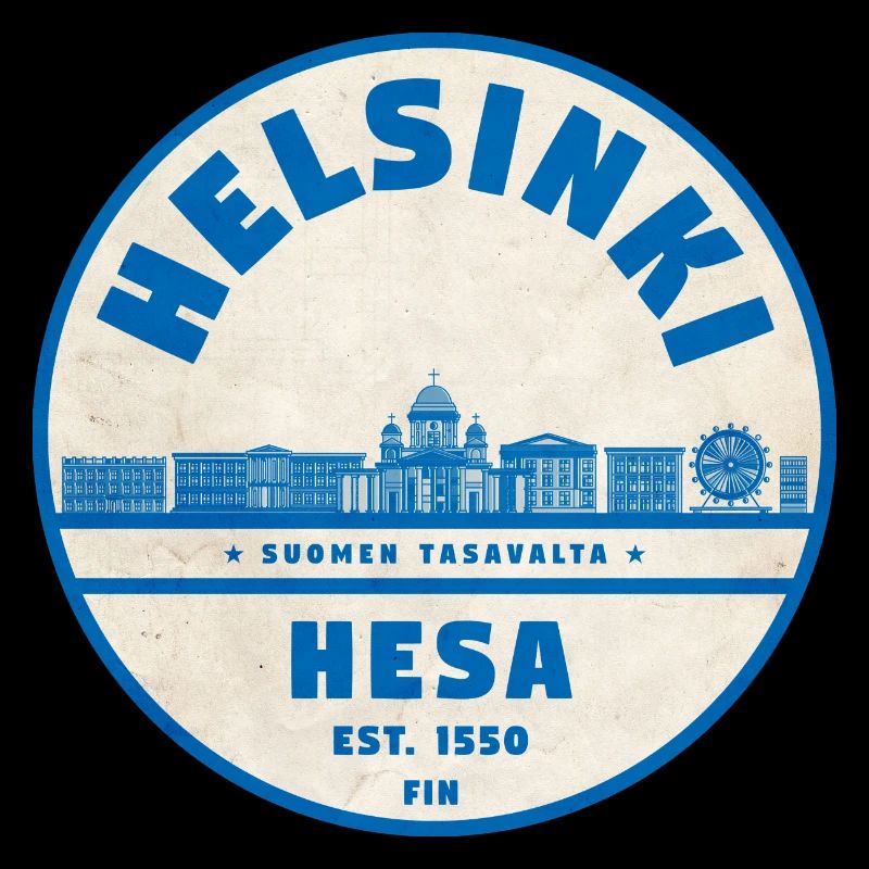 Helsinki Skyline Emblem 1550
