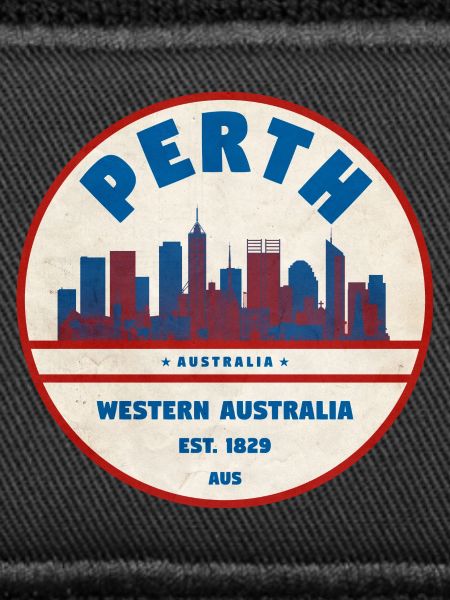 Perth Skyline Retro AU