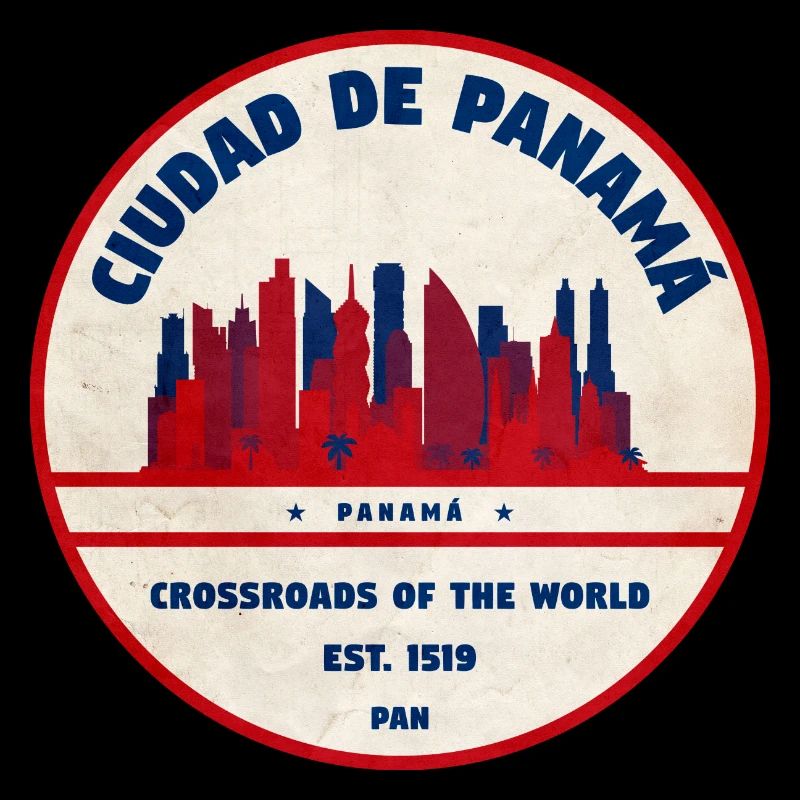 Carrefour de l’emblème de la ligne d’horizon de Panama