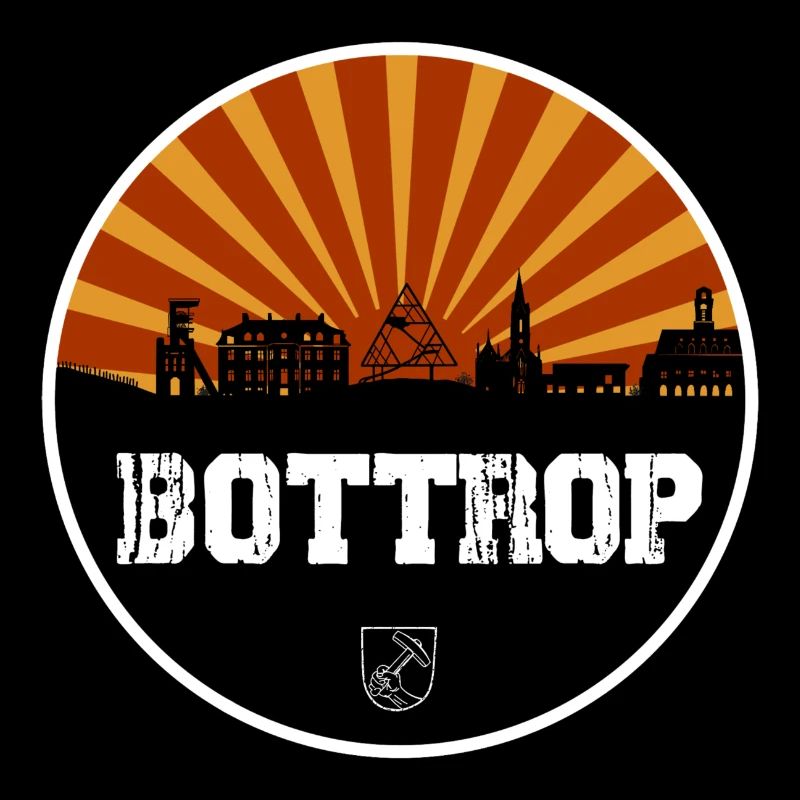 Bottrop Retro Skyline