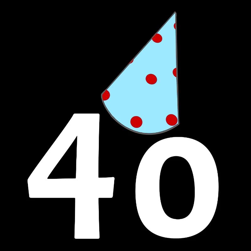 40 gratulieren, Geburstagshütchen