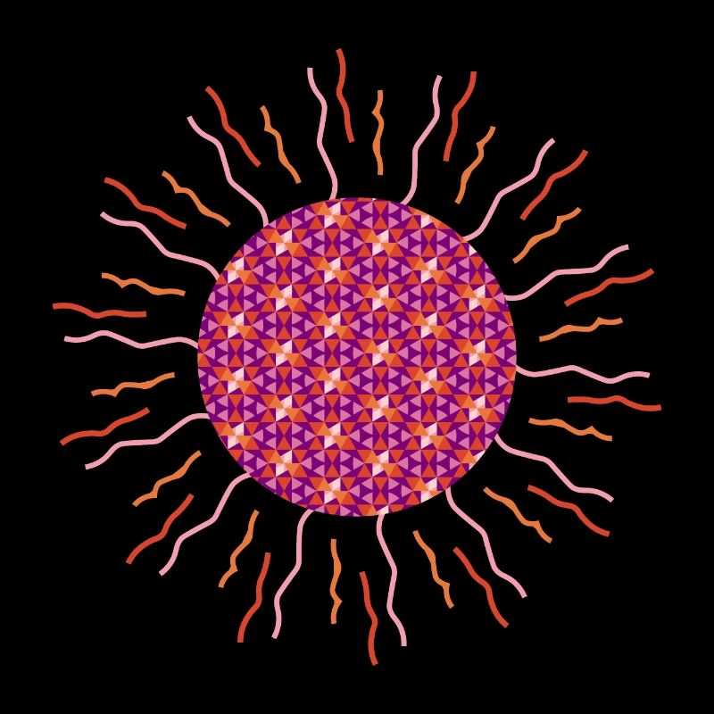 Sonnen-Mandala pink