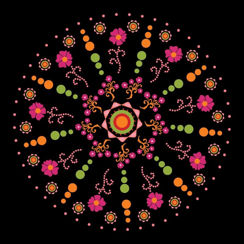 Mandala spring colorful