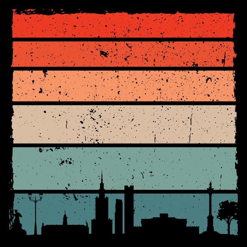 Sunset Skyline Gradient Tee