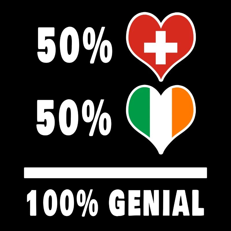 Irlande et Suisse 100% Awesome Flag