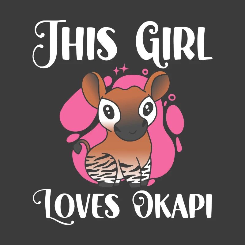 Dieses Mädchen liebt Okapi