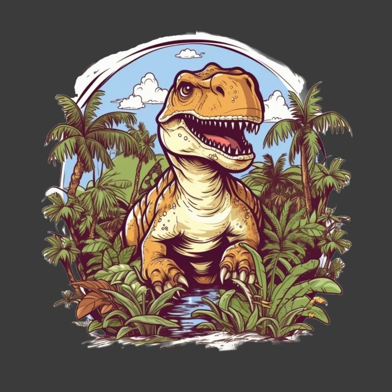 T-Rex Dessin animé Jungle