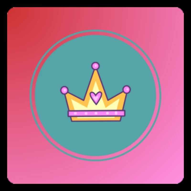 Pastel crown with heart