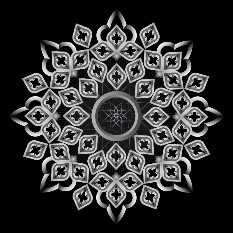 Gothic rosette stained glass window ornament