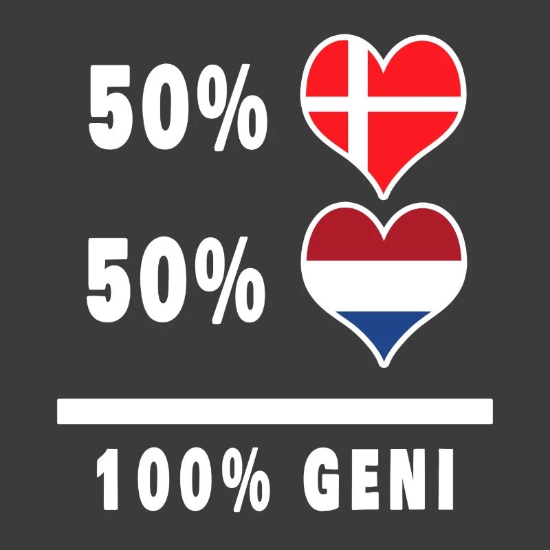Pays-Bas et Danemark 100% drapeau de génie