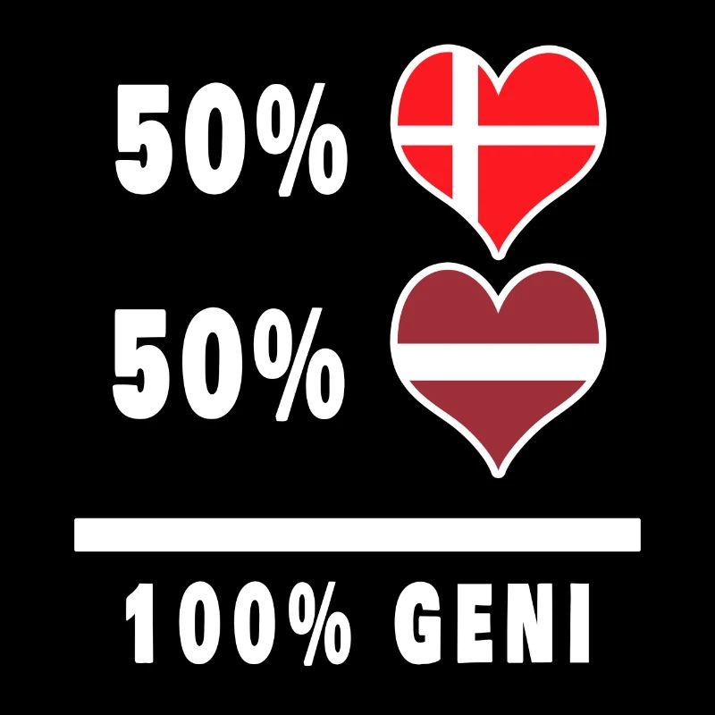 Lettonie et Danemark 100% drapeau de génie