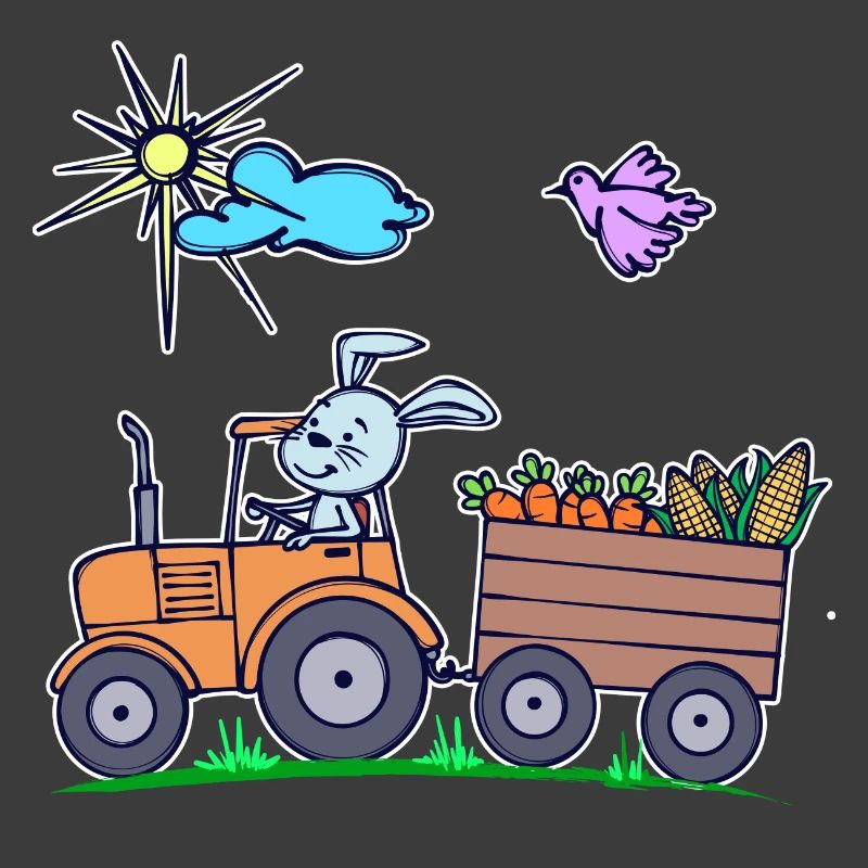 Vehicle Tractor Field Farmer Statement Organic Farmer