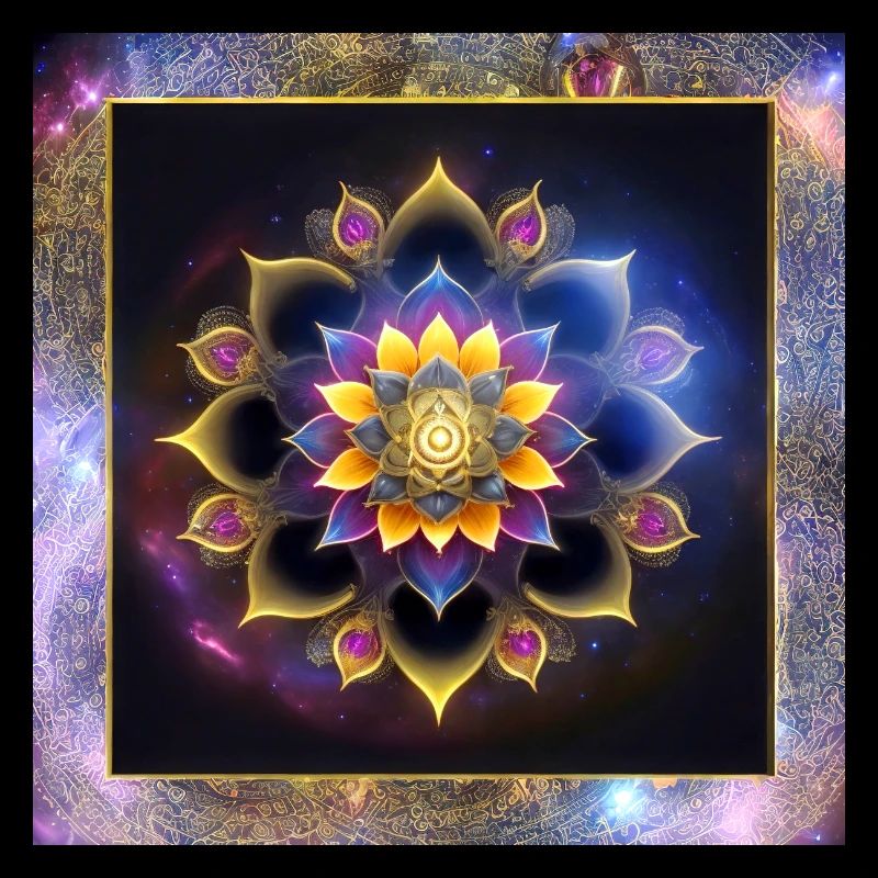 Mandala Lotusblume