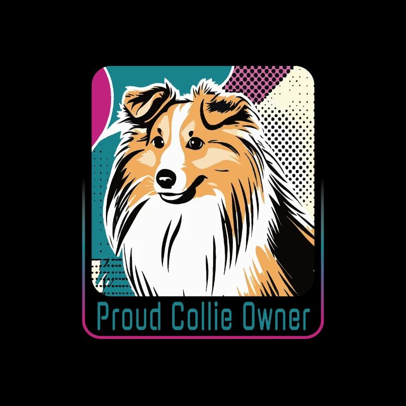 Stolzer Collie-Besitzer