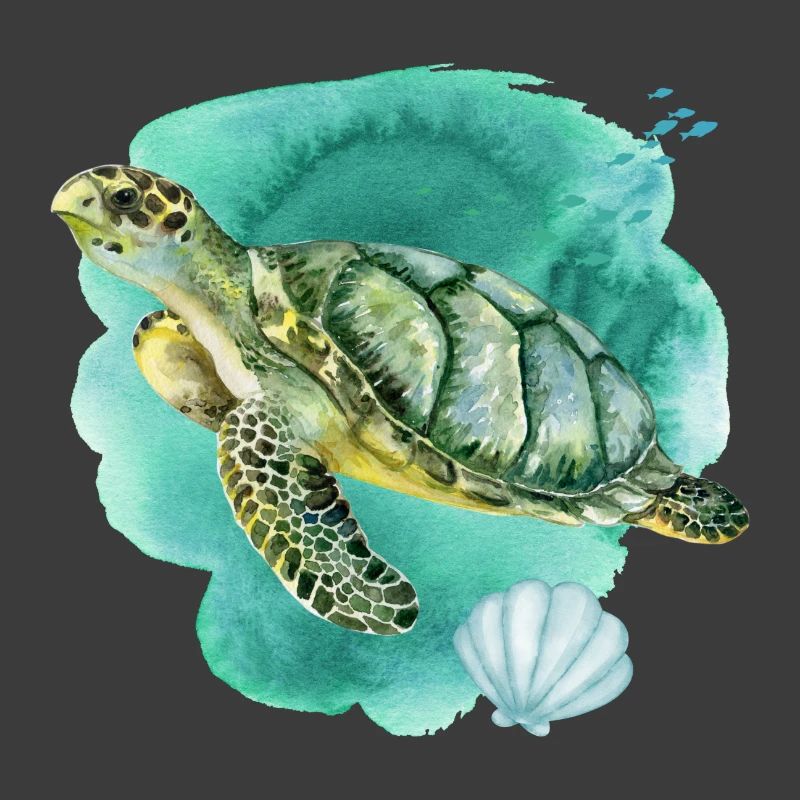 Tortue de mer dans l’océan