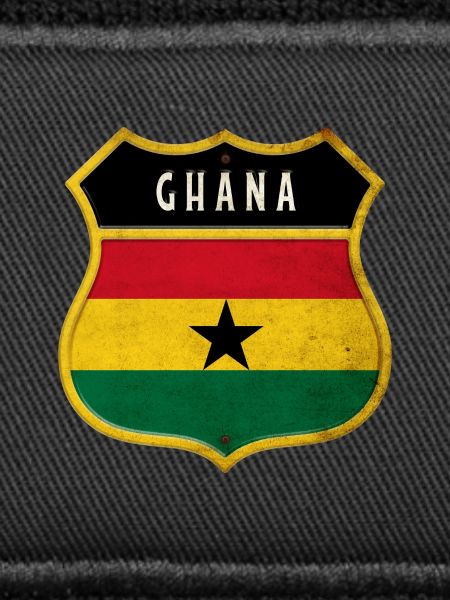 Ghana Wappen Flaggen Design