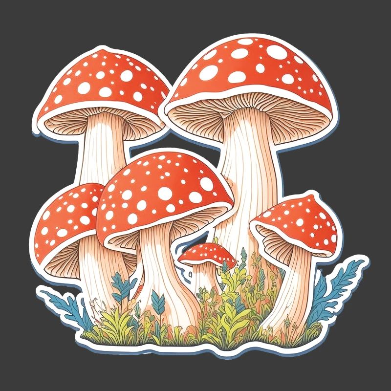 Toadstools, mushrooms