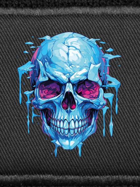 Neon Eis Schädelkunst