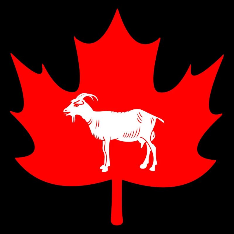 Canada maple leaf goat logo
