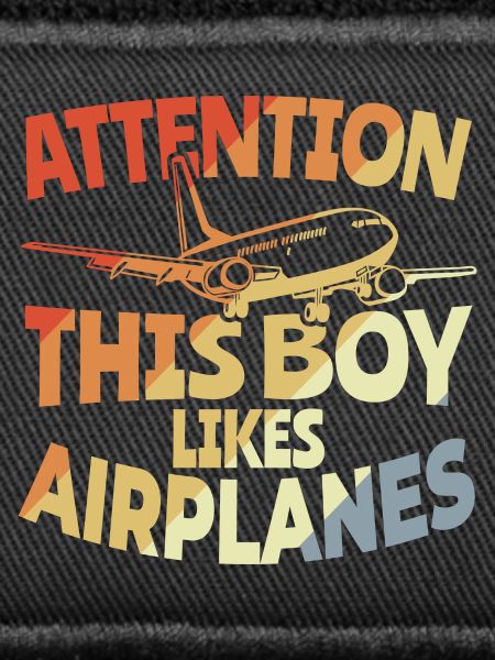 This boy likes airplanes