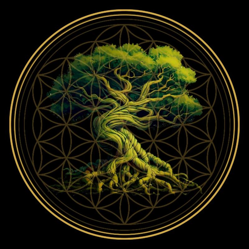 World Tree Yggdrasil World Ash Logo